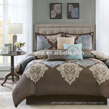 Madison Park Monroe Housse de couette Housse de couette Damask Brown